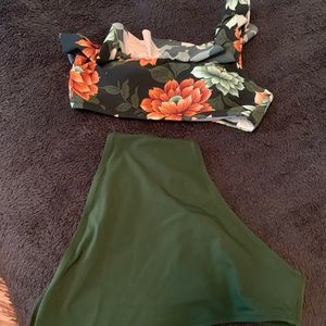 Cupshe small high waisted swim suit brand new